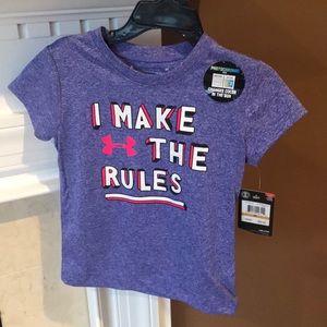 NWT girls toddler under armour shirt sz 3T